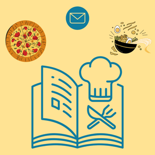 Attaching your favourite food recipes to emails to share them with your friends